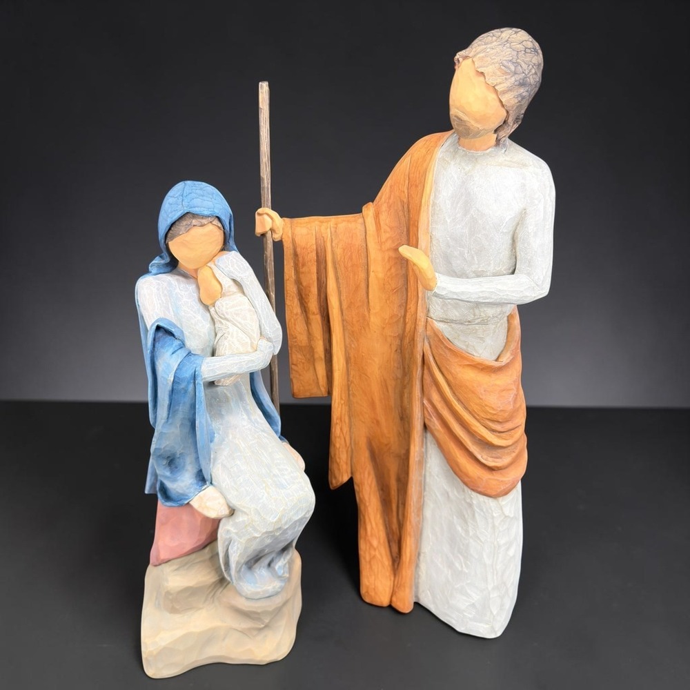 Willow Tree The Christmas Story Nativity Set Mary Joseph DEMDACO 2005 New w Box‎